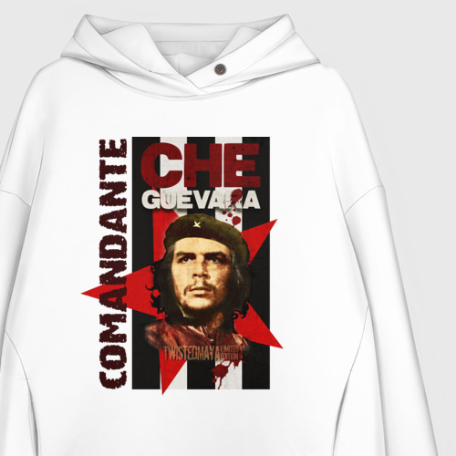 Женское худи Oversize хлопок Che Guevara 4, цвет белый - фото 3