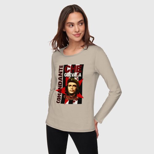 Женский лонгслив хлопок Che Guevara 4, цвет миндальный - фото 3