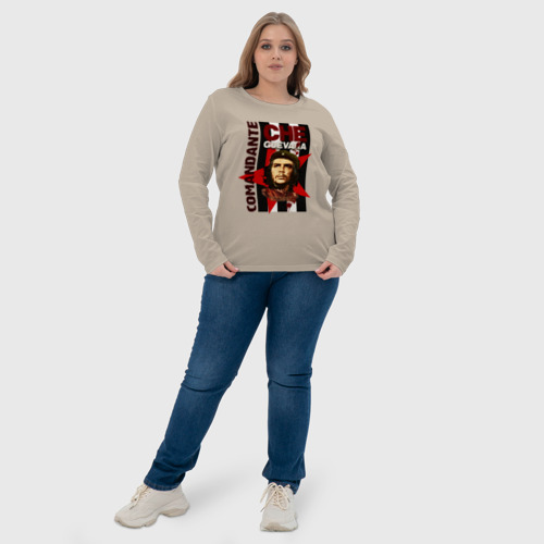 Женский лонгслив хлопок Che Guevara 4, цвет миндальный - фото 6