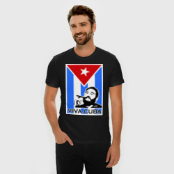 Мужская футболка хлопок Slim Viva, Cuba! - фото 2