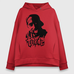 Женское худи Oversize хлопок 2pac силуэт