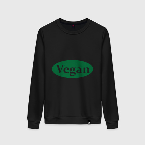 Женский свитшот хлопок Vegan, цвет черный