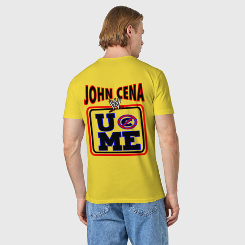 Мужская футболка хлопок John Cena Extreme Rules, цвет желтый - фото 4