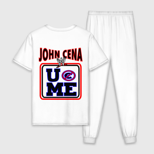 Мужская пижама хлопок John Cena Extreme Rules, цвет белый - фото 2