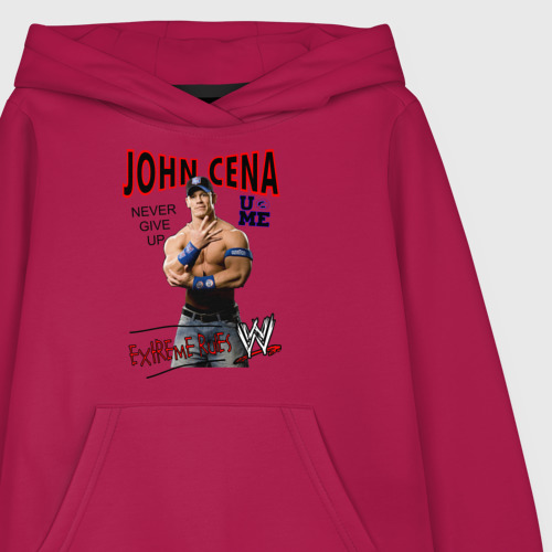 Детская толстовка хлопок John Cena Extreme Rules, цвет маджента - фото 3