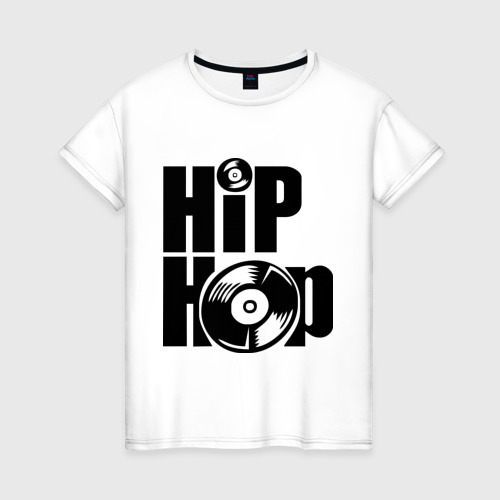 Женская футболка хлопок Hip-Hop (2), цвет белый