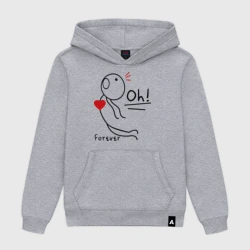 Мужская толстовка хлопок Магнит для сердца мужская