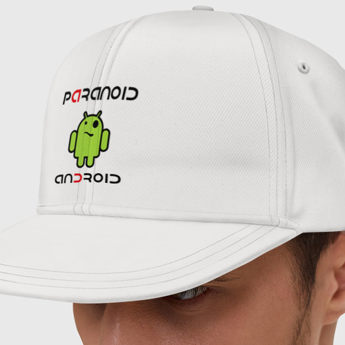 Кепка снепбек с прямым козырьком Paranoid android