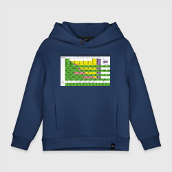Детское худи Oversize хлопок Таблица Менделеева