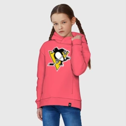 Детское худи Oversize хлопок Pittsburgh Penguins - фото 2