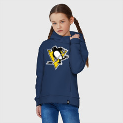 Детское худи Oversize хлопок Pittsburgh Penguins - фото 2