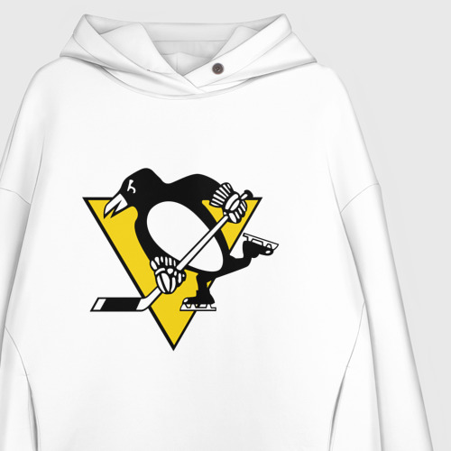 Женское худи Oversize хлопок Pittsburgh Penguins - фото 3