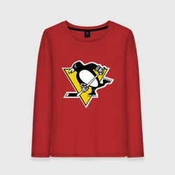 Женский лонгслив хлопок Pittsburgh Penguins