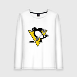 Женский лонгслив хлопок Pittsburgh Penguins