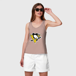 Женская майка хлопок Pittsburgh Penguins - фото 2