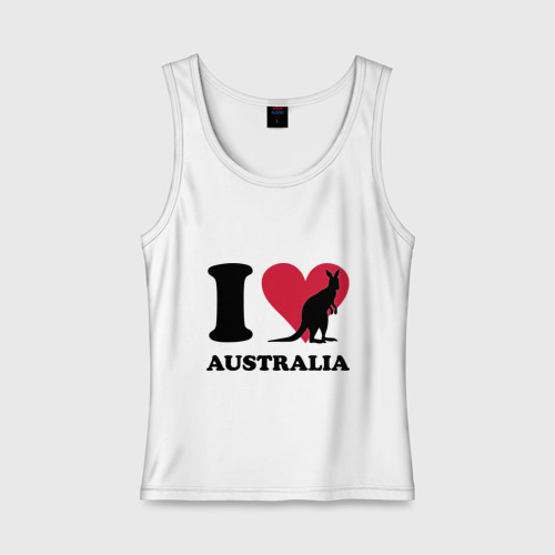 Женская майка хлопок I love Australia