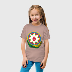 Детская футболка хлопок Герб Азербайджана - фото 2