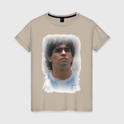 Женская футболка хлопок Diego Maradona 2