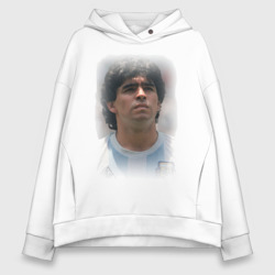 Женское худи Oversize хлопок Diego Maradona 2