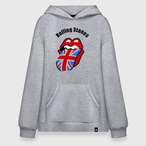 Худи SuperOversize хлопок Rolling Stones 3, цвет меланж