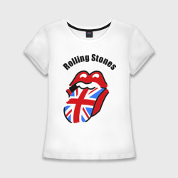 Женская футболка хлопок Slim Rolling Stones 3