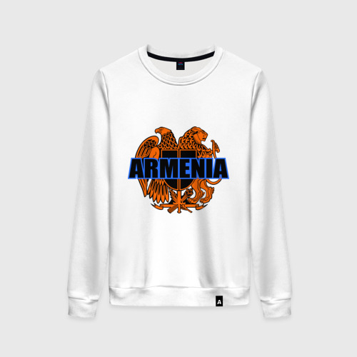 Женский свитшот хлопок Армения, цвет белый