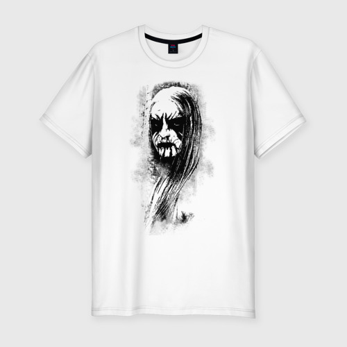 Мужская футболка хлопок Slim Black metal man