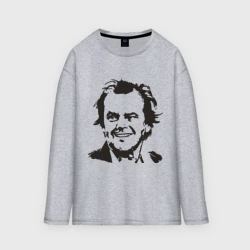 Женский лонгслив oversize хлопок Джек Николсон