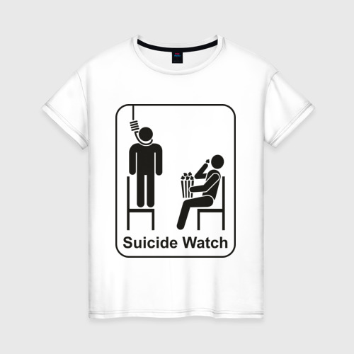 Женская футболка хлопок Suicide Watch