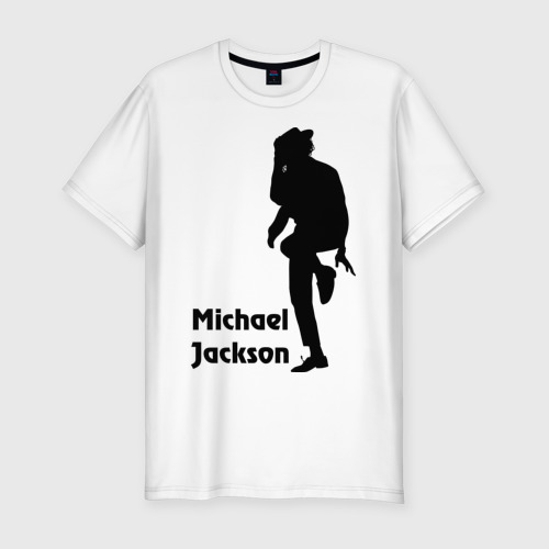 Мужская футболка хлопок Slim Michael Jackson (15), цвет белый