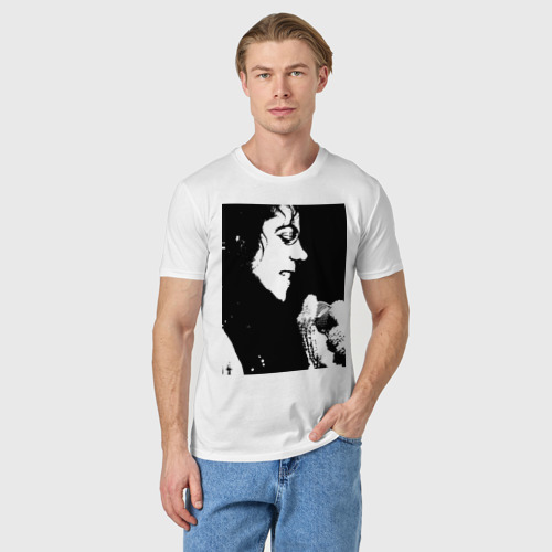 Мужская футболка хлопок Michael Jackson 14 - фото 3