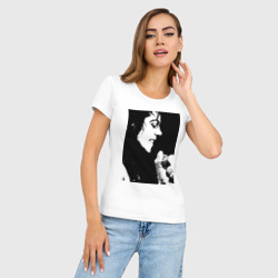Женская футболка хлопок Slim Michael Jackson 14 - фото 2