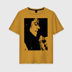 Женская футболка хлопок Oversize Michael Jackson 14