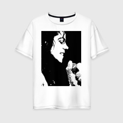 Женская футболка хлопок Oversize Michael Jackson 14