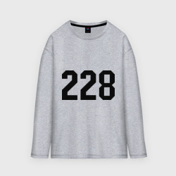 Мужской лонгслив oversize хлопок 228