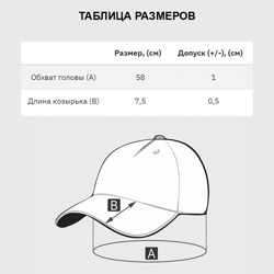 Бейсболка с принтом 228 для ребенка, вид на модели спереди №7. Цвет основы: белый