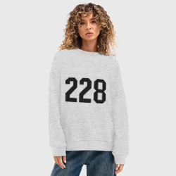 Женский свитшот oversize без начеса хлопок 228 - фото 2