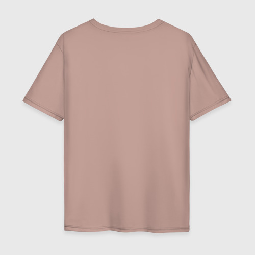 Мужская футболка хлопок Oversize с принтом Спасу мир, вид сзади #1