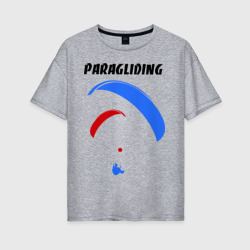 Paragliding – Футболка оверсайз из хлопка с принтом купить со скидкой в -16%