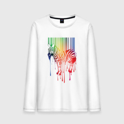 Мужской лонгслив хлопок Color zebra