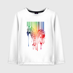 Детский лонгслив хлопок Color zebra