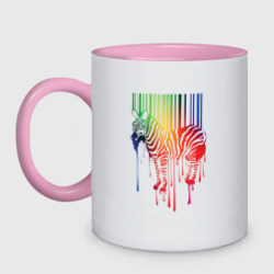 Кружка двухцветная Color zebra