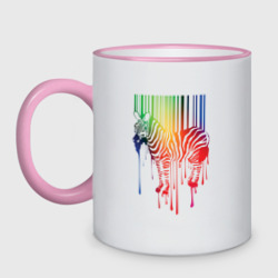 Кружка двухцветная Color zebra