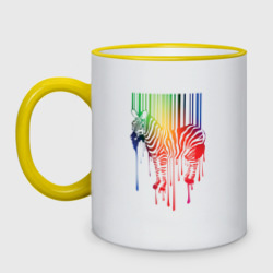 Кружка двухцветная Color zebra