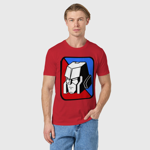Мужская футболка хлопок Мегатрон (2), цвет красный - фото 3