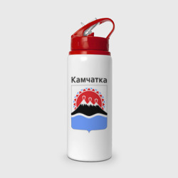 Бутылка для воды с трубочкой Камчатка