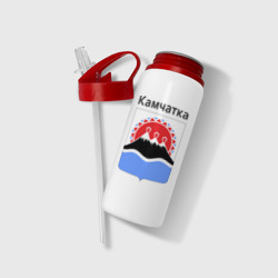 Бутылка для воды с трубочкой Камчатка - фото 2