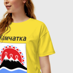 Женская футболка хлопок Oversize Камчатка - фото 2