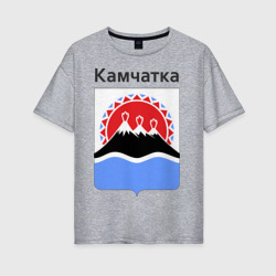 Женская футболка хлопок Oversize Камчатка