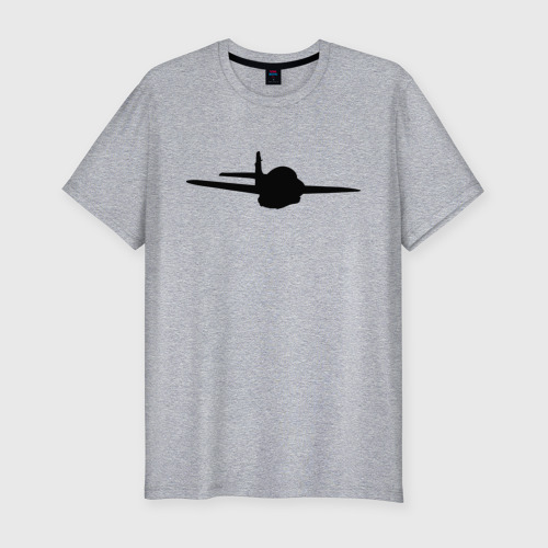 Мужская футболка хлопок Slim Авиация 3, цвет меланж